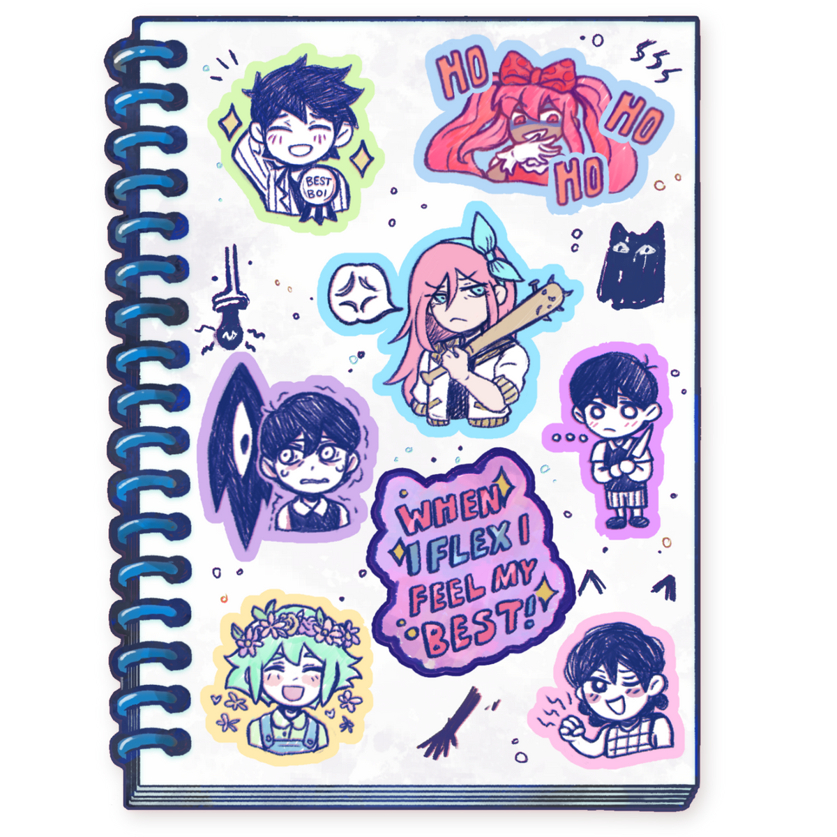 Sad Group of Kids Sticker Sheet