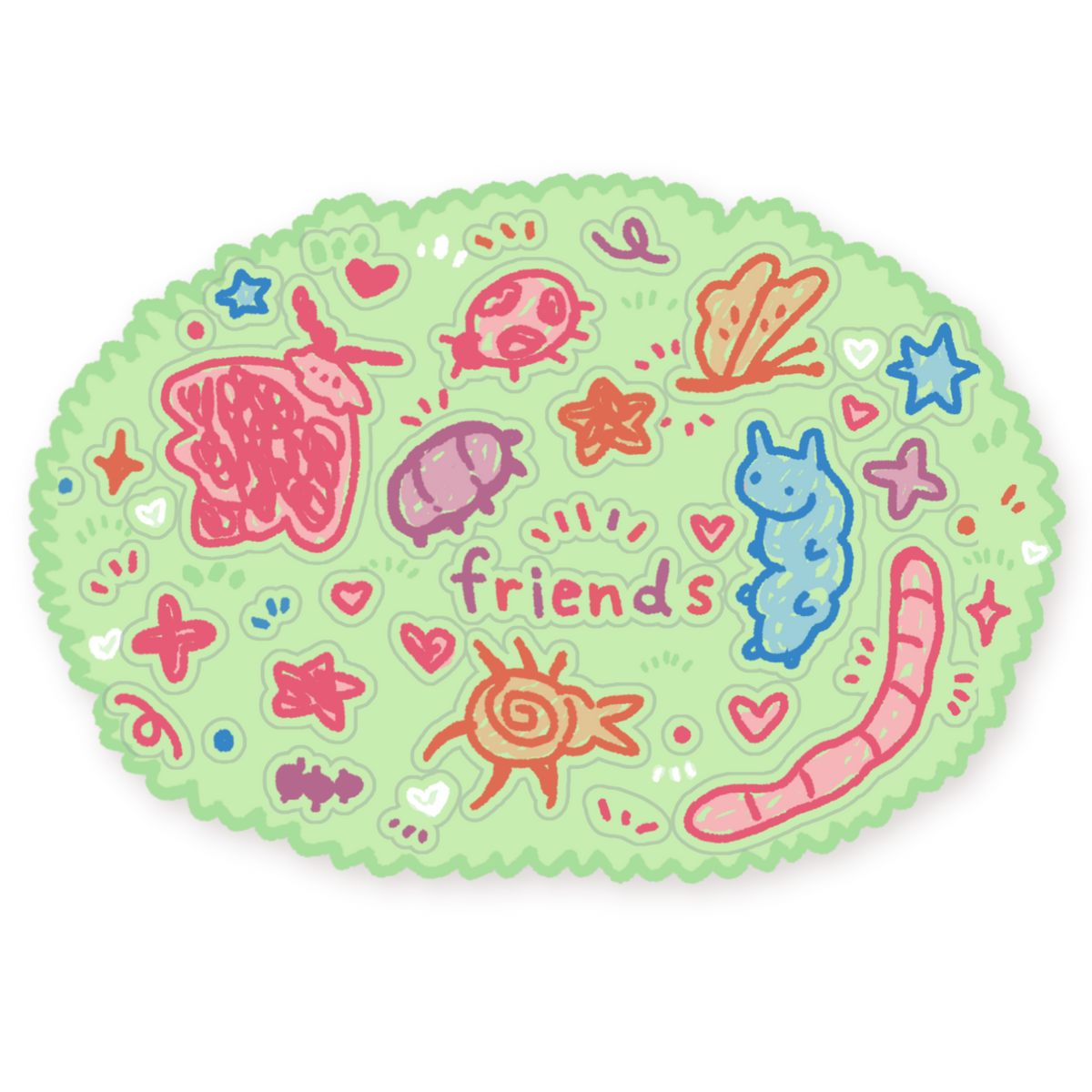 Bug Friends Sticker Sheet
