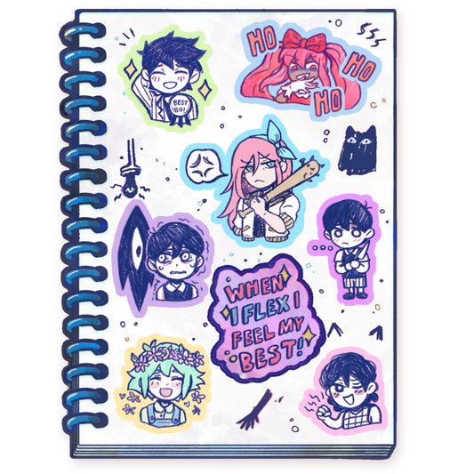 Sad Group of Kids Sticker Sheet