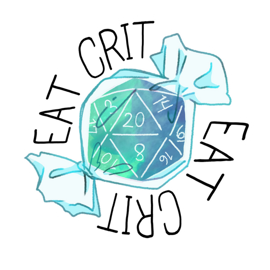 Eat Crit Blue Sticker