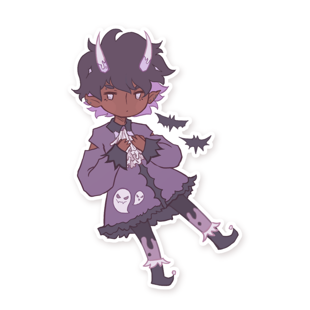Nightshade Lolita Goth Sticker