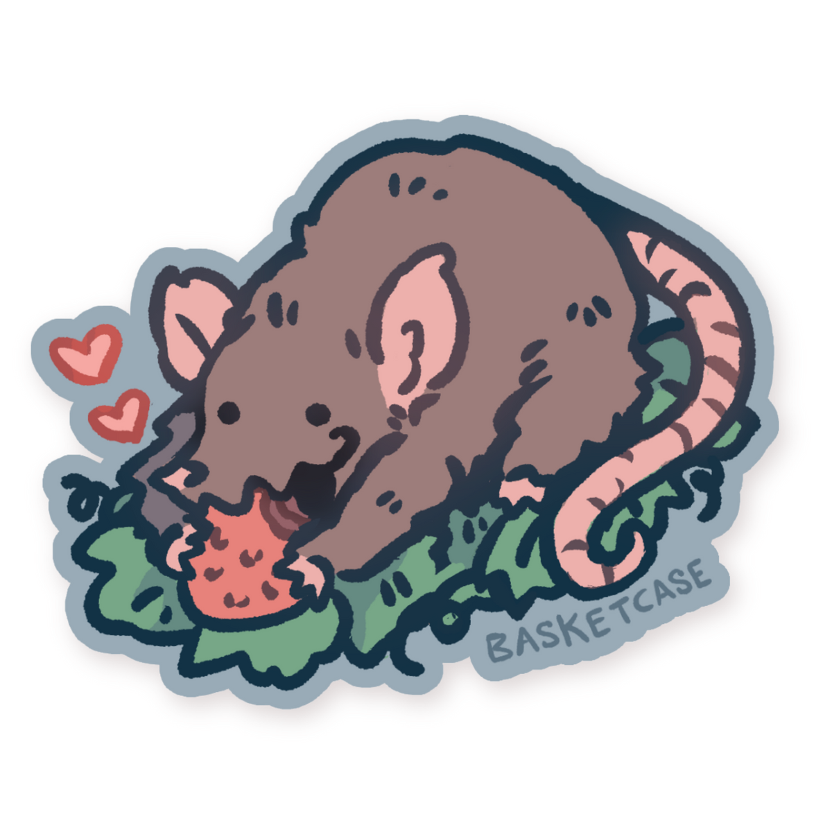 Strawberry Rat Sticker