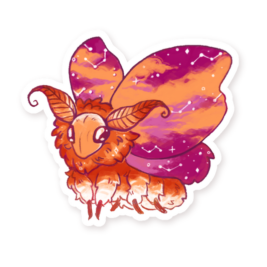 Lesbian Moth Sticker