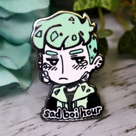 Sad Boi Hours Enamel Pin