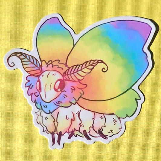 Pride Moth Sticker