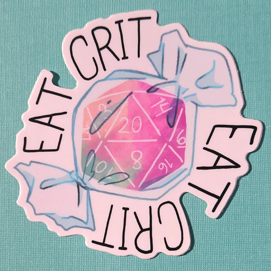 Eat Crit Pink Sticker