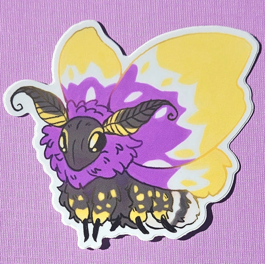 Non Binary Moth Sticker